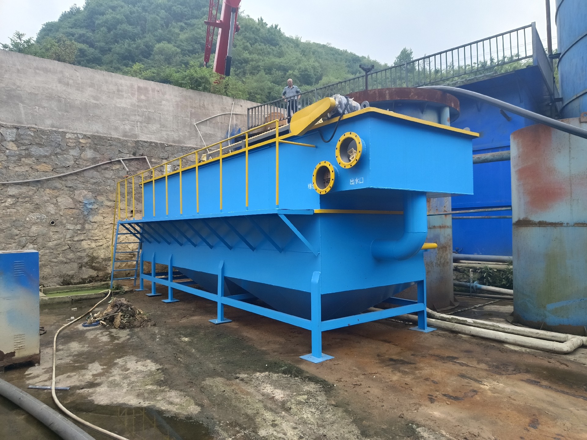 氣浮機，高效氣浮機，溶氣氣浮機，氣浮機安裝現(xiàn)場
